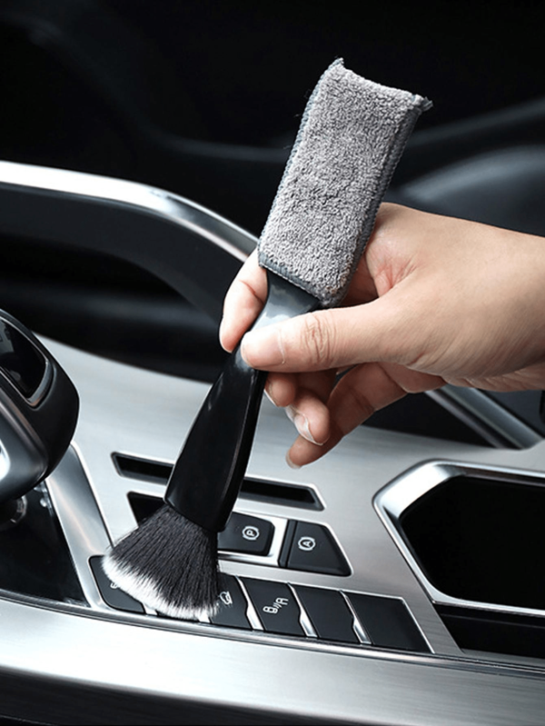 1 perie multifuncțională pentru curățarea golurilor auto, instrument de curățare cu două fețe pentru birou și casă