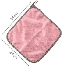 10pcs Random Color Towel, Coral Fleece Hand Towel, Small Handkerchiefs, Home Cleaning Cloth, Soft Absorbent Home Towel, Bathroom Accessories, Dishcloths, Kitchen Home Cleaning Cloth