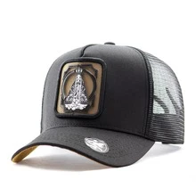 Religious Trucker Cap Our Lady Of Aparecida Rodeo Horseback Riding - 黑色 - 查看 1