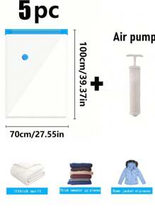 1/11 Stücke Reise-Vakuumaufbewahrungsbeutel, klare Kompressionsbeutel, PVC-Material Vakuumbeutel, Sommerbekleidung Aufbewahrungsbeutel, wasserdichte Organisationsbeutel, mottensicher, schimmelresistent, für Decken, Reisezubehör, Schuhe, Kleidung, Haushaltsnutzung, Bettwäsche, Vakuumbeutel für Kleidung, platzsparende Heimorganisation, Reiseaufbewahrungstaschen für Kleiderschrank, Schlafzimmer, Badezimmer, Sommerreise-Essentielle