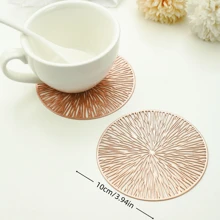 8pcs PVC Cup Coasters, For Kitchen Tables, Indoor/Outdoor, Washable, Heat Resistant, Wipe Clean, Suitable For Camping, Holiday, Wedding, Party