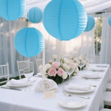 Faroles de papel plegables para decoración de fiestas, en color púrpura, rosa y azul, adecuados para cumpleaños, bodas, regreso a clases, San Valentín, decoración de restaurantes y celebraciones festivas