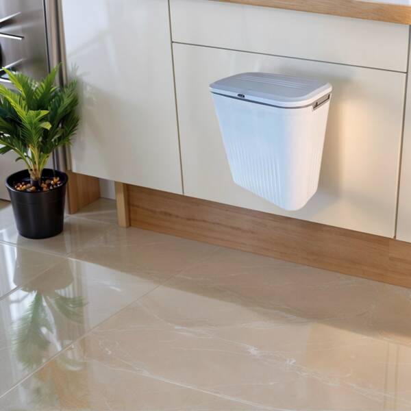 Kitchen Compost Bin With Lid Cabinet Door Mounted Trash Can For Kitchen Under Sink Trash Can Bathroom Trash Can Wall Mounted Trash Can Countertop Trash Can For Kitchen
