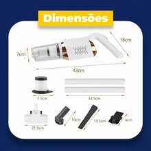 Car Vacuum Cleaner - White - View 6