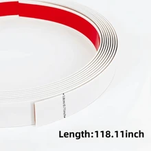 1 PIEZA 300cm Cinta para reparación de bordes de muebles, de aplicación autoadhesiva, para mejoras en muebles y encimeras, tira flexible de PVC, perfecta para decoración de habitaciones