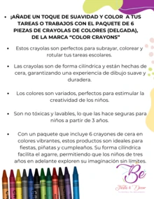 6 Cr4yola Delgada Crayón Caja - Multicolor - Ver 2