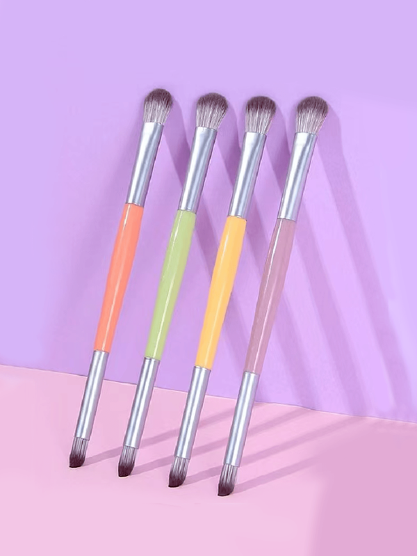 1 pièce Pinceau à ombre à double embout, pinceau doux de mélange et de surbrillance pour le maquillage