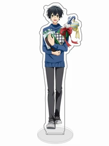 1 pieza Figura acrílica de sobremesa del anime Sasaki y Miyano - Figura de acción, decoración de escritorio y del hogar, el regalo de cumpleaños perfecto para amigos