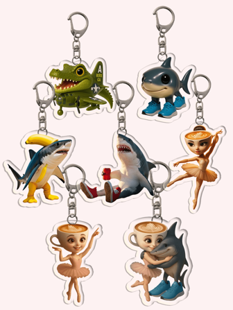 1 pieza Llavero de gato meme de dibujos animados italianos acríticos y divertidos: Accesorios de animales Sigma Skibidi Rizz divertidos. Ideal para novios, novias, familiares, médicos, enfermeras, regalos de fiesta, decoraciones de teléfonos celulares y talla grande. Accesorios de coche de escuela, accesorios de bolso góticos y de Y2K, cordones con soporte para identificación, accesorios de coche, encantos de bolso, accesorios de coche de Navidad, ideas de regalo para hermana maestra