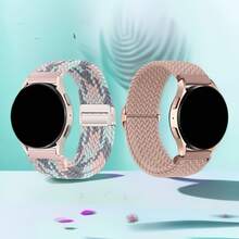 2 件 18mm20mm22mm 通用弹性编织环带兼容三星 Galaxy Watch 7 6 5 4 /Garmin Venu Venu2 Venu3 Venu3S 表带，适合女性和男性，快速释放运动磁性表带替换手链兼容 Garmin Vivoactive5 4/Vivoactive 4s/Forerunner245 645 255 265 255S 265S/华为手表 GT5 GT4 GT3 GT2 GT/Watch 4/4pro/Amazfit BIP6 BIP5 GTR4 GTR3 GTS4 GTS3/GTR Mini/Pop Pro/小米手表 S4 S3 S2 智能手表配件