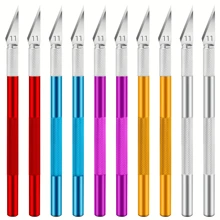 1-Piece Precision Knife Set With 5 Blades, Aluminum Carving Knife Set, Pumpkin Cutting Art Tool Kit