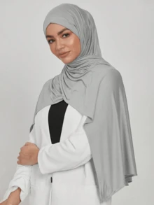 1件/3件装新款加大码针织头巾披肩，柔软休闲纯色女士围巾，女士面纱长袍配饰，适合日常祈祷、外出、情人节、母亲节、感恩节、圣诞节礼物，非常适合送给家人、姐妹、朋友、母亲作为服饰配饰。 - 墨綠色 - 查看 7