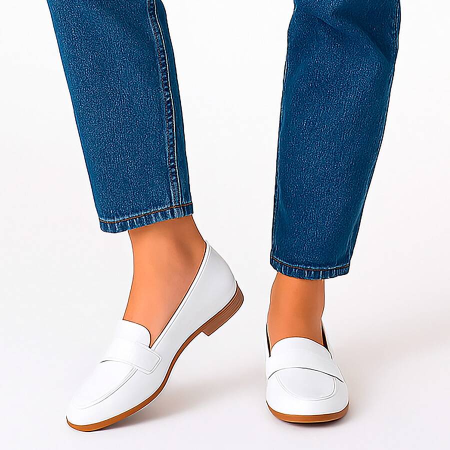 My ToT Sapatilha Mocassim Feminino Menina Confortável Estiloso Envernizado com Brilho