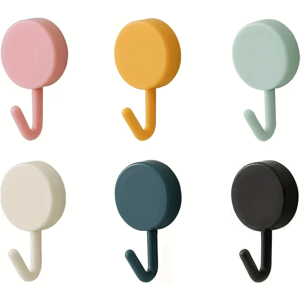 10 Pack Adhesive Hooks Cute Practical Hooks Random Colors Key Hooks For Wall Decoration For Hanging Hats, Towels, Keys, Wall Mounted Towel Hooks For Home, Kitchen, Bathroom, Office