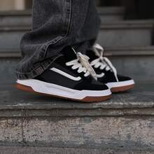 Hylane Men's And Women's White Black Unisex Stylish Comfortable Sneakers New Release - Chì đen - Xem 1