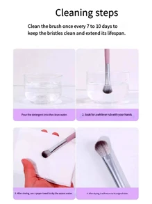 1 pièce Pinceau à ombre à double embout, pinceau doux de mélange et de surbrillance pour le maquillage