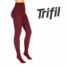 Trifil 40 Thread Tights - Burgundy - View 2