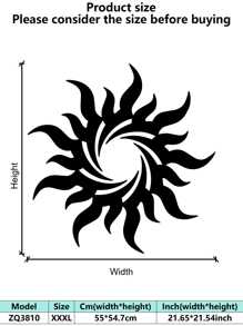 1 件工业风格铁艺艺术壁挂，经防锈处理，哑光黑色几何线条，抽象艺术，万圣节和开斋节的家居装饰