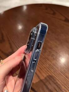 4 件/套简约透明大孔手机壳适用于 17/17Pro/17ProMax/11/12/13/14/15/16/16ProMax，舒适柔软保护套 - 無色 - 查看 7