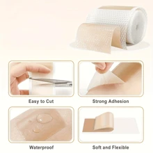 Invisible Silicone Scar Care Patch - Odorless, Portable And Freely Adjustable, Easy-To-Apply Body Scar And Blemish Covering, Skin Care Tool