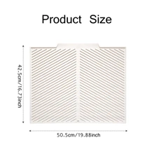 Silicone Drain Mat, Foldable Quick-Drying Non-Slip Drain Board Mat, Foldable Drain Rack Mat, Heat-Resistant Kitchen Countertop Mat, Non-Slip Kitchen Mat For Sink, Natural And Hygienic, Essential For Home Kitchen, Part Of Your Cozy Autumn/Winter And Christmas Decor. - Multicolor - View 15