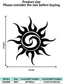 1 件工业风格铁艺艺术壁挂，经防锈处理，哑光黑色几何线条，抽象艺术，万圣节和开斋节的家居装饰