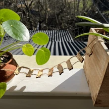 1 Set Feenbrücke, kreative Feenbrücken Miniaturgarten Deko, hölzernes Kunsthandwerk Heim- und Gartendekoration