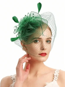 Mũ Fascinators Mũ 20s 50s Mũ Pillbox Mũ Tiệc Trà Có Mạng Che Mặt Cho Bé Gái Và Phụ Nữ - Nhiều màu - Xem 6