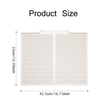 Silicone Drain Mat, Foldable Quick-Drying Non-Slip Drain Board Mat, Foldable Drain Rack Mat, Heat-Resistant Kitchen Countertop Mat, Non-Slip Kitchen Mat For Sink, Natural And Hygienic, Essential For Home Kitchen, Part Of Your Cozy Autumn/Winter And Christmas Decor. - Multicolor - View 14