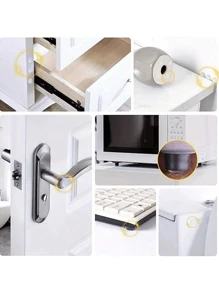 50/100pcs Self-Adhesive Door Stopper Rubber Shock Absorber Cabinet Bumper Silicone Furniture Pad Cushion Protection Pad Best Gifts Birthday Graduation