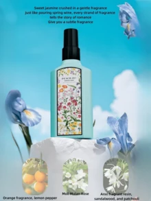 1pc X100ml PEACH JO+奇梦栀子花茉莉小苍兰花香氛喷雾消臭喷雾女用香氛栀子花、茉莉花、兰花、草莓香草、加州柑橘罗勒、椰子香草依兰 - 多種香型 - 查看 13