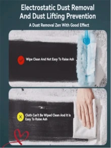 30片/50片静电除尘布替换一次性布 刷头填充 360度清洁桌面书架洗衣机家具汽车键盘洗衣机除尘头填充（不含手柄）