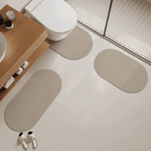 1/3pcs Set Vintage Bathroom Rug Set, Line Art Pattern, Absorbent Non-Slip Bath Mat, Bathroom U-Shaped Toilet/Pedestal Mat, 2.5mm Thickness Back To School Entryway Decor Bathroom Kitchen Decor - Line Art - View 14