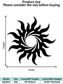 1 件工业风格铁艺艺术壁挂，经防锈处理，哑光黑色几何线条，抽象艺术，万圣节和开斋节的家居装饰