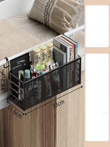 1 件宿舍床边挂篮收纳架，宿舍天花板安装收纳架学校用品，返校