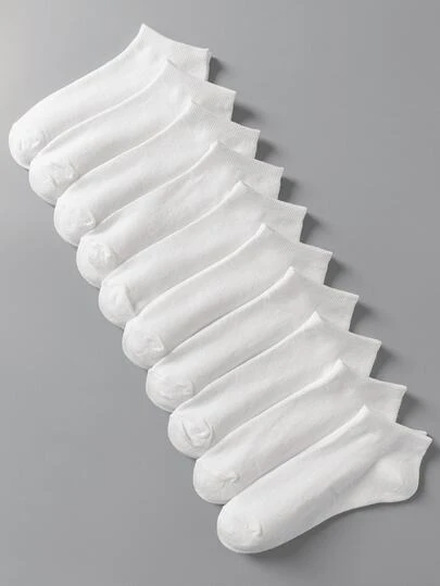 20/15/10/5 زوج جوارب بيضاء مسطحة جميلة قابلة للتنفس مقاومة للروائح الكريهة للنساء الكاجوال، هدية عيد الميلاد لليوم اليومي