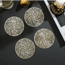 8pcs PVC Cup Coasters, For Kitchen Tables, Indoor/Outdoor, Washable, Heat Resistant, Wipe Clean, Suitable For Camping, Holiday, Wedding, Party