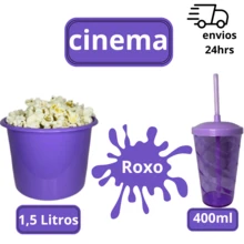Cinema 10 Buckets 1.5 Liters + 10 Twister Cups 400 ML - HOA LILA - Xem 1