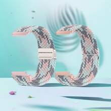 2 piezas Correa magnética universal de 18mm, 20mm, 22mm + Correa con cierre de gancho y bucle compatible con Samsung Galaxy Watch 7 6 5 4 /Garmin Venu Venu2 Venu3 Venu3S, Brazaletes de repuesto de nailon trenzado de liberación rápida compatibles con Garmin Vivoactive5 4/Vivoactive 4s/Forerunner245 645 255 265 255S 265S/Hua Wei Watch GT5 GT4 GT3 GT2 GT/Watch 4/4pro/Amazfit BIP6 BIP5 GTR4 GTR3 GTS4 GTS3/GTR Mini/Pop Pro/Xiao Mi Watch S4 S3 S2 Accesorios de reloj inteligente