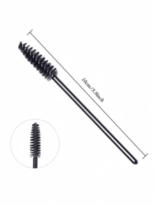 200pcs/100pcs/50pcs/20pcs Disposable Eyelash Brushes, Mascara Wands, Suitable For Eyelash Extensions, Eyebrow, Eyeshadow Makeup, Glitter Application, Eyebrow Brush, Eyeshadow Brush, Makeup Brushes Set - Black - View 4