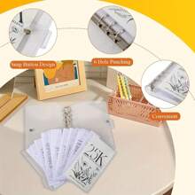 10K/5K/2.5K Savings Passbook/Vertical Savings Notebook, 6-Ring Iron Clip Storage Book, 12-Month Savings Plan, Achieve 2.5K, 5K, 10K Savings Goals, Durable PVC Material, Money-Saving Challenge Refill Notebook, Portable Design With Floral Pattern, Savings Goal Manager, Suitable For Cash-Filling Financial Planning, Family Savings, Travel Fund, Dream Fund, Money Management, Savings And Budgeting Education, Christmas Gift, Birthday Gift, Etc.