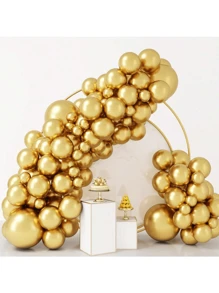 50/132 pezzi Set di palloncini metallici dorati da 5/10/12/18 pollici per ghirlanda arco fai-da-te, set di palloncini in lattice per feste di compleanno, matrimoni, fidanzamenti, addio al nubilato, natale, ringraziamento e altre occasioni speciali