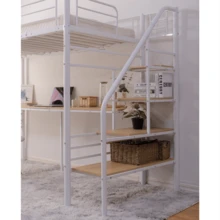 Suitcases - Branco + Metal + Individual (97cm*195cm) + Mesa 1 - Visão 3