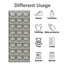 Hat Storage Holder Organizer 24 Clear Pockets Protect Hat Rack Door Hanging Holder Hanger Storage Rack For Baseball Caps Bedroom.