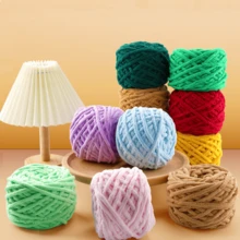 1卷=80克/2.82盎司/冰条纹纱线/单股针织纱线/柔软蓬松/舒适保暖/纯色/手工编织/易于制作/耐用/钩编/简约/圣诞礼物/DIY毯子、地毯、枕头、宠物床、围巾、帽子、地垫、沙发垫、鞋子 - 彩色 - 查看 10