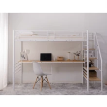 Suitcases - Branco + Metal + Individual (97cm*195cm) + Mesa 1 - Visão 8