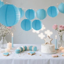 Faroles de papel plegables para decoración de fiestas, en color púrpura, rosa y azul, adecuados para cumpleaños, bodas, regreso a clases, San Valentín, decoración de restaurantes y celebraciones festivas