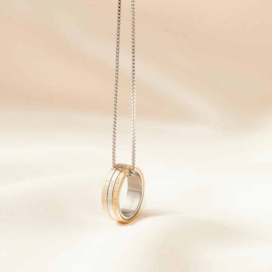 Trio Affirmation Spinner Necklace - Default - View 1