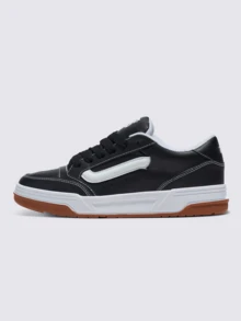 Hylane Men's And Women's White Black Unisex Stylish Comfortable Sneakers New Release - 黑色 黑色 - 查看 3