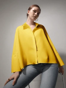 Women's Solid Blouse, Vintage, Long Sleeve Design, Suitable For Business Interview, Commute, Casual, Relaxation, Minimalist Elegant Blouse For Daily Wear, Home, Street Style, Ideal Winter. Perfect For Valentine's Day, New Year